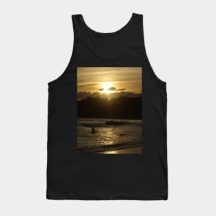 Surf Sunset Photo Print Tank Top